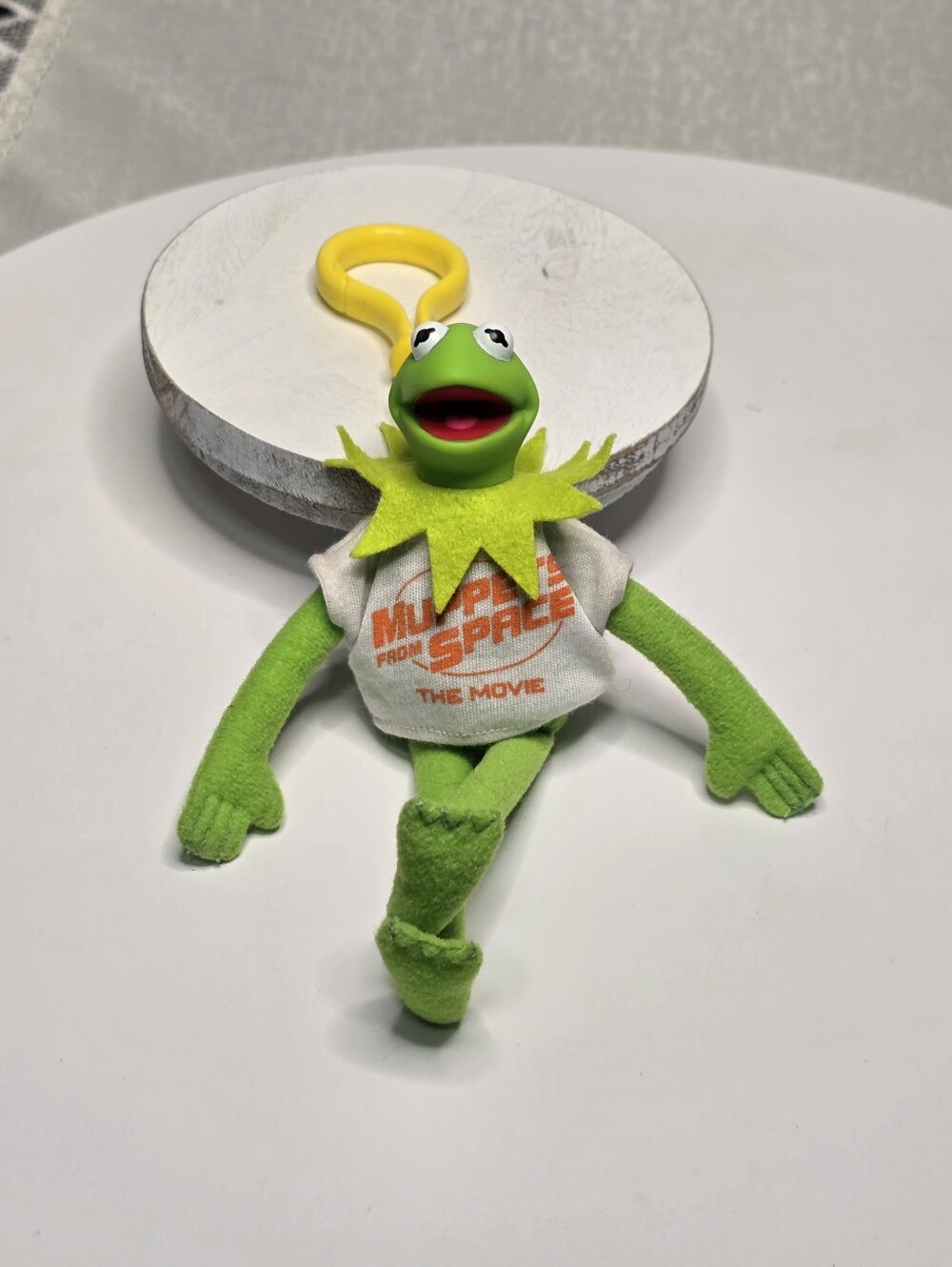 1999 Kermit Muppets From Space Wendys Plush Key Clip - Clip-on